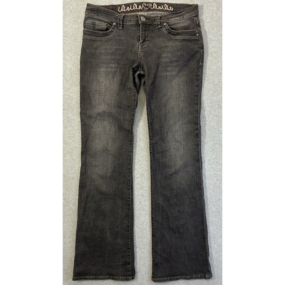 Women’s Illin Jeans Size 11 Bootcut Flare Dark Wash Stretch Denim Y2K